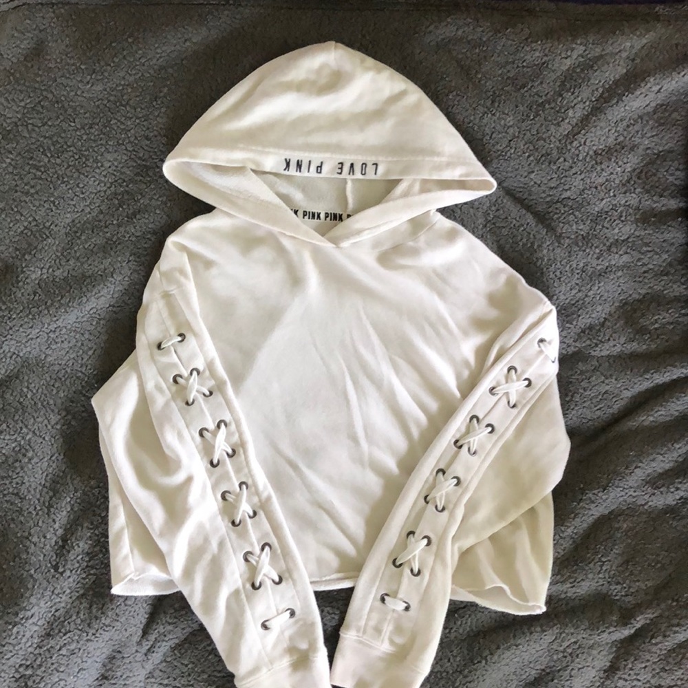 PINK cropped sweatshirt